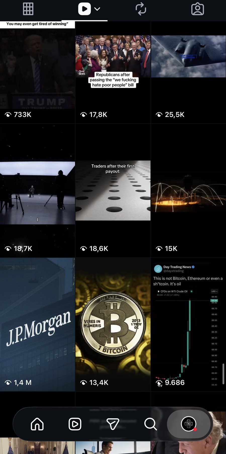 Axirohq reels tab