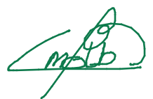 Signature of Mathias De Bie